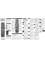 Предварительный просмотр 1 страницы Universal Remote Control UR2-DTA Operating Instructions