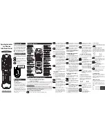 Universal Remote Control UR4U-MDVR2B - SPECS SHEET Operating Instructions предпросмотр