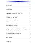 Preview for 3 page of Universal Remote Complete Control MX-450 User Manual