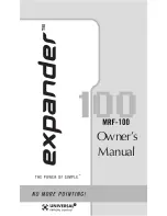 Universal Remote Expander MRF-100A Owner'S Manual предпросмотр