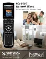 Universal Remote MX-5000 Specifications preview