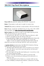 Preview for 4 page of Universal Remote TRF-ZW1 Owner'S Manual