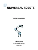 Universal Robots UR3/CB3 Original Instructions Manual preview