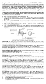 Preview for 6 page of Universal Security Instruments MI100 User Manual