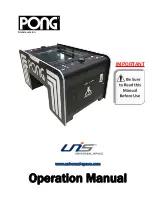 Preview for 1 page of Universal Space PONG A-427 Operation Manual