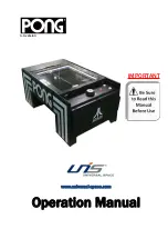 Universal Space Pong Operation Manual preview
