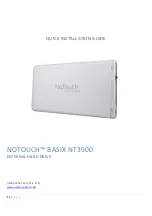 Preview for 1 page of UNIVERSAL TECH NOTOUCH BASIX NT3500 Quick Installation Manual