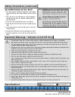 Preview for 3 page of Universal Tool UT2740-1 Safety Information Manual