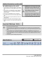 Preview for 3 page of Universal Tool UT2815R General Safety Information & Replacement Parts