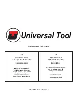 Предварительный просмотр 8 страницы Universal Tool UT2960A General Safety Information & Replacement Parts