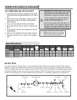 Предварительный просмотр 2 страницы Universal Tool UT360H-60-6 Operating Instructions, Parts List & Warranty