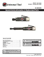 Universal Tool UT4425-1 General Safety Information & Replacement Parts предпросмотр