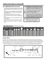 Preview for 2 page of Universal Tool UT460H-60-6 Operating Instructions, Parts List & Warranty