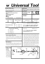 Universal Tool UT5922LV Operator Instructions предпросмотр