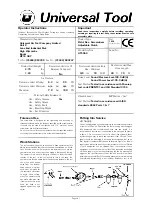 Universal Tool UT5964 Operator Instructions preview