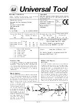 Preview for 1 page of Universal Tool UT5964A Operator Instructions