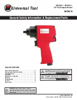 Universal Tool UT8070R-1 General Safety Information & Replacement Parts preview