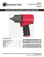 Universal Tool UT8165R General Safety Information & Replacement Parts предпросмотр