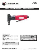 Universal Tool UT8600-1 Manual preview