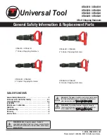 Preview for 1 page of Universal Tool UT8651R General Safety Information & Replacement Parts