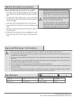 Preview for 3 page of Universal Tool UT8707K General Safety Information & Replacement Parts