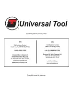 Preview for 7 page of Universal Tool UT8707K General Safety Information & Replacement Parts