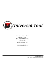 Предварительный просмотр 11 страницы Universal Tool UT8768-3V Series General Safety Information & Replacement Parts