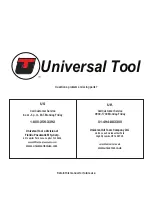 Предварительный просмотр 8 страницы Universal Tool UT8775-1 General Safety Information & Replacement Parts