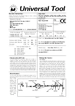 Universal Tool UT8807B Operator Instructions предпросмотр