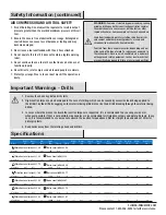 Предварительный просмотр 3 страницы Universal Tool UT8892 Series General Safety Information & Replacement Parts