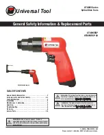 Предварительный просмотр 1 страницы Universal Tool UT8895 General Safety Information & Replacement Parts