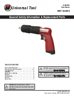 Universal Tool UT8897RS General Safety Information & Replacement Parts preview