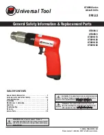 Предварительный просмотр 1 страницы Universal Tool UT8898 Series General Safety Information & Replacement Parts