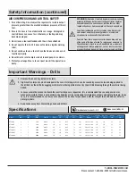 Предварительный просмотр 3 страницы Universal Tool UT8898 Series General Safety Information & Replacement Parts