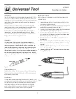 Preview for 2 page of Universal Tool UT9935 Operating Instructions