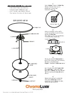 Preview for 3 page of Universal Woods ChromaLuxe Table Tops Quick Start Quide