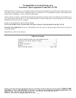 Preview for 2 page of Universal 79105 Owner'S Manual