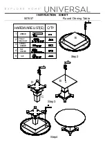 Preview for 2 page of Universal EXPLORE HOME 507657 Instruction Sheet