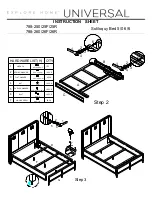 Preview for 2 page of Universal EXPLORE HOME 788-250/25F/25R Instruction Sheet