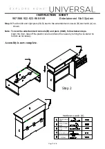 Preview for 2 page of Universal Explore home 987922 Instruction Sheet