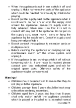 Preview for 18 page of universalblue UCCE9400-20 Instruction Manual