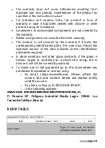 Preview for 24 page of universalblue UCVT9306-21 User Manual