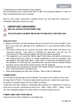 Preview for 20 page of universalblue UFCOMBI185BL-18 Instruction Manual