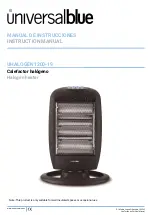 universalblue UHALOGEN1200-19 Instruction Manual preview