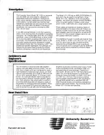 Preview for 2 page of University Sound 1811-100 Product Data