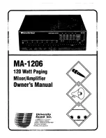 University Sound MA-1206 Owner'S Manual preview