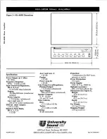 Preview for 4 page of University Sound MA-605B Specifications