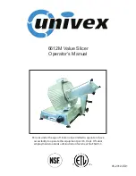 Univex 6612M Operator'S Manual preview