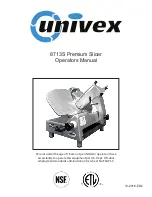 Univex 8713S Operator'S Manual preview