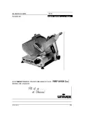 Univex PREP SAVER 6512 SERIES Instruction Manual preview